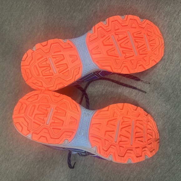 ASICS Gel-Venture Running Shoes Blue Pink Trail Sneakers Size 7.5 - Picture 4 of 5